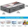 4 Pack Under Bed Storage 90L Collapsible 39L x 20W x 7H Grey-4Pack