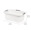IRIS USA 3 Pack Comfort Carry Laundry Basket, White