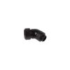 Alphacool Eiszapfen 13mm HardTube Compression Fitting 45° Rotatable G1/4 - Knurled - Deep Black (17407)
