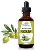 Extra Virgin Organic Olive Oil 4 oz - Cold Pressed Unrefined - Use For Face, Baby Skin, Hair, Dry Scalp, Massage