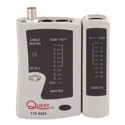 Quest Network Tester with Remote, for Bnc,Rj11,Rj45