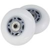 RipStik Casterboard Replacement Wheel Set 76 mm w/ bearings (Silver-Gray/White)