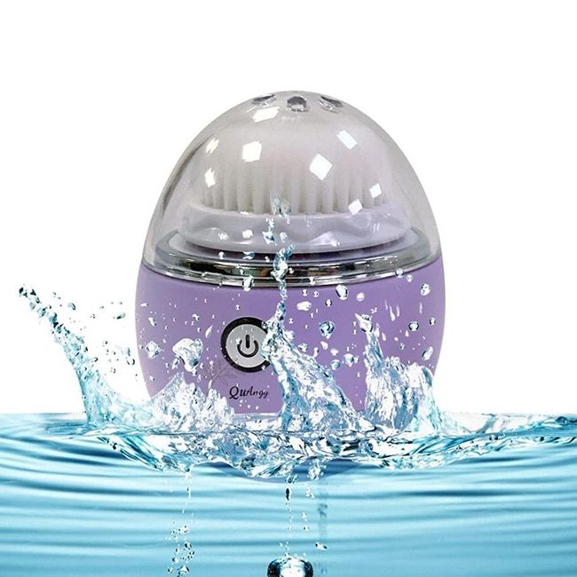 QuAngy Facial Cleansing/Skin Care/Exfoliator/Beauty Egg Shape Brush Purple