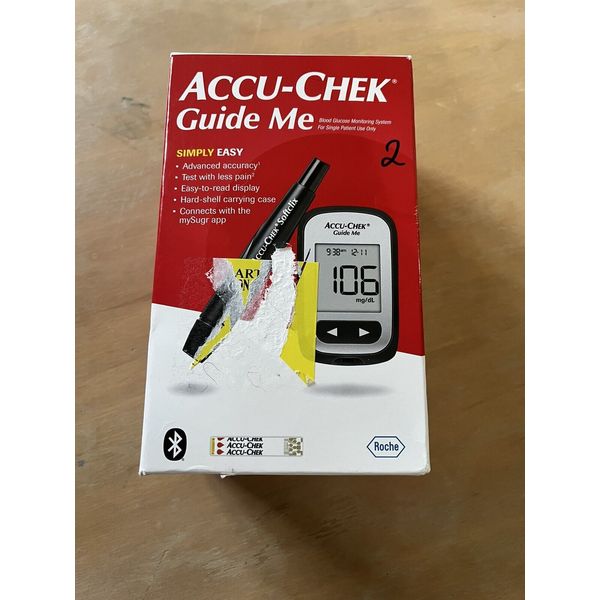 ACCU-CHEK GUIDE ME BLOOD GLUCOSE MONITORING SYSTEM LANCING DEVICE LANCETS 1/27