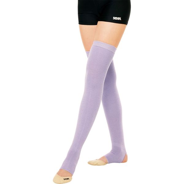 SASAKI T-130 Rhythmic Gymnastics Over the Knee Leg Warmer, Lilac