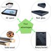 Houstimi Solid Wood Shadow Box Frame 8x8 Black Picture Frames 3D Deep Box 2 Pack Small Shadow Box Display Case Internal Depth 0.6 inches for Wall Or Tabletop