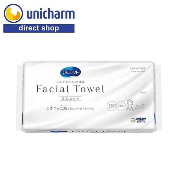 Silcot Facial Towel Bare Skin 40 sheets Unicharm Official Shop