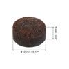 PATIKIL 12 mm 12 Pack Pool Cue Tip Pool Stick Replacement Tip Snooker Cue Tips for Billiard Cue Brown