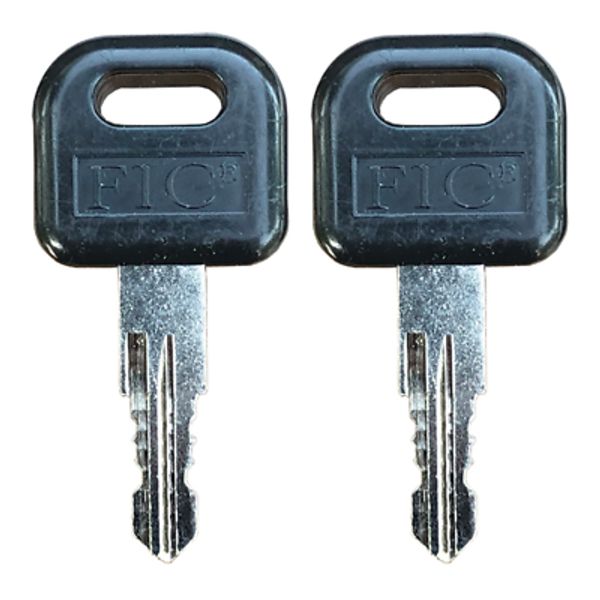 2 Keys CW411 FIC Entry Door Lock Handle Knob Deadbolt RV Motorhome Trailer Key