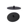IUSOT 2 Pcs Black Rubber Blind Filter Backflush Disk, 50MM Coffee Machine Cleaning Disc for Espresso Machine, Coffee Maker