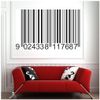 azutura Bar Code Decorative Pattern Wall Sticker available in 5 Sizes and 25 Colours Strawberry Red