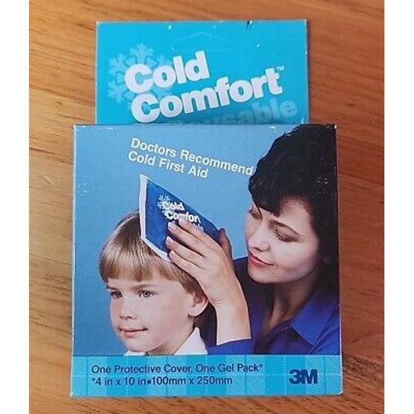 Vtg 3M Cold Comfort Reusable Cold Pack For Pain Relief Protective Cover Gel. U1