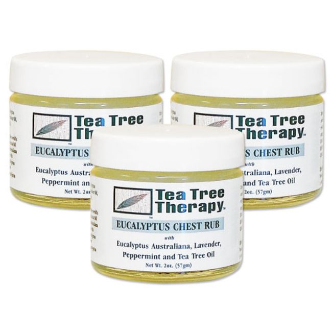 Tea Tree Therapy Eucalyptus Chest Rub (Eucalyptus Balm) 57g [Set of 3]