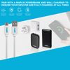 Maplin Premium USB A 2.0 Stecker auf Micro USB B Stecker Kabel 0,50m weiß