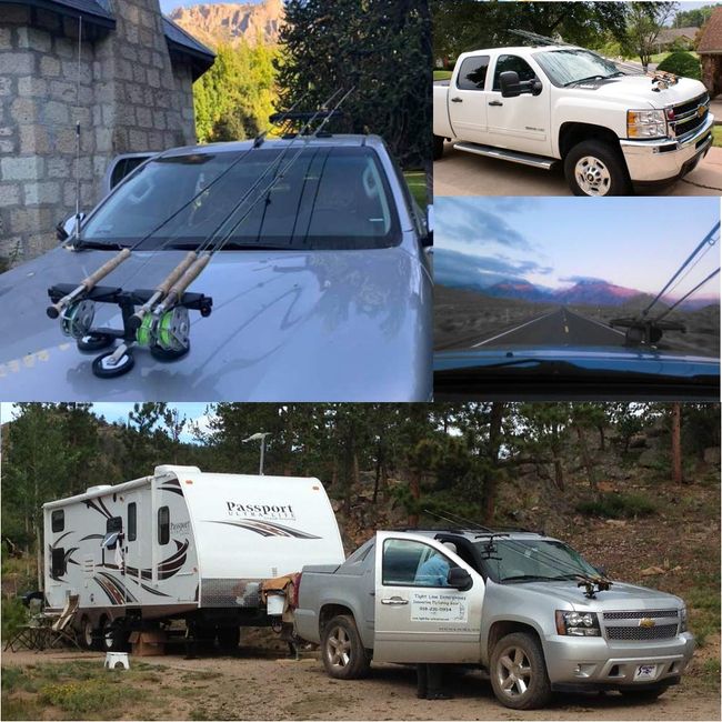 Tight Line Enterprises Fishing Rod Racks for Vehicles (Truck or SUV) -  Magnet