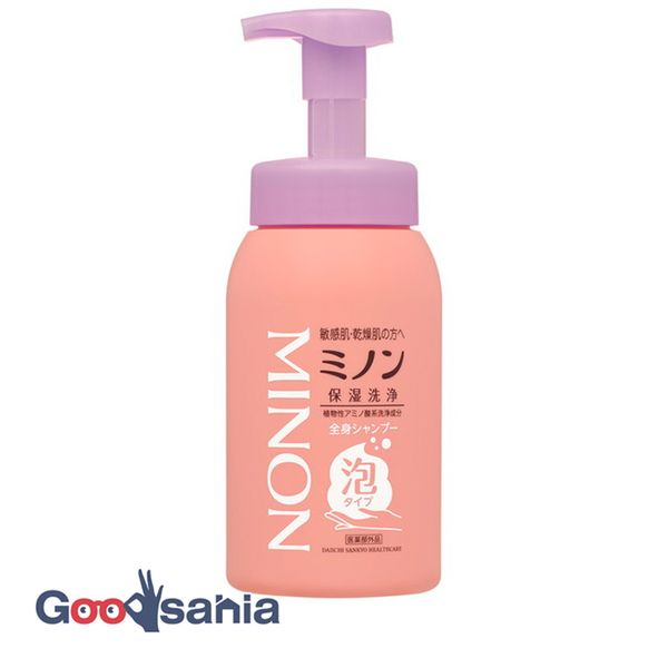 MINON Full Body Shampoo Foam Type 500ml (Body Shampoo for Sensitive Skin)