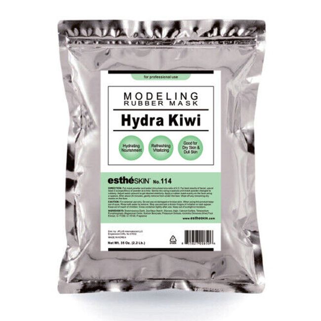 estheSKIN No.114 Hydra Kiwi Modeling Rubber Mask Powder for Facial, 35 Oz.