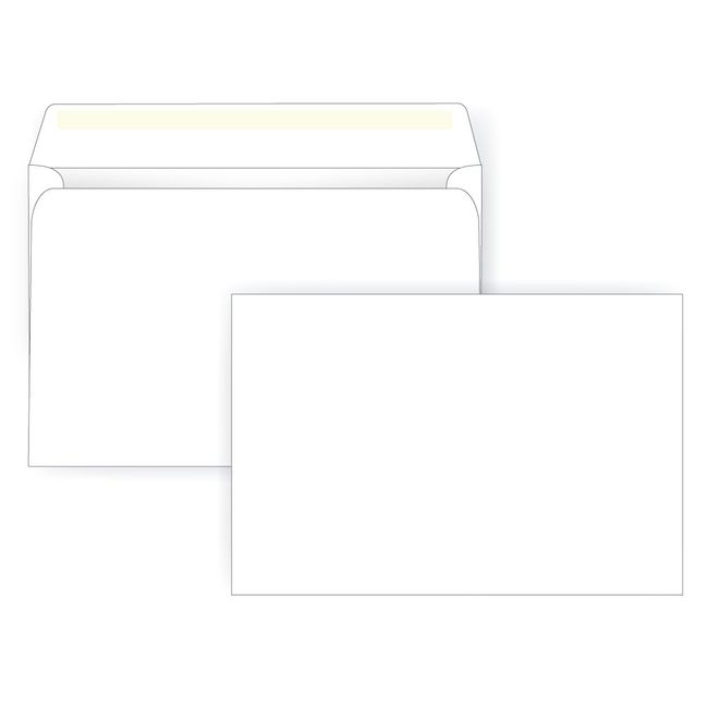 6 1/2 x 9 1/2 Booklet Envelope - 24# White - Open Side (6.5 x 9.5) - Large Envelope Series (Pkg of 100)