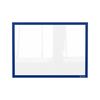 ALLboards Magnetic Document Frame A4 Blue, Clear Document Poster Holder for Metallic Surfaces, Magnetic Document Sleeve