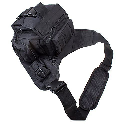 G4Free Multi-functional Tactical Messenger Bag Utility Pouch Versipack (Black)