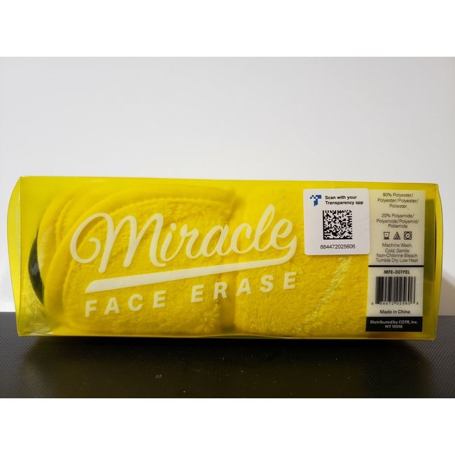 2 Pack Miracle Face Erase Makeup Eraser Remover Cloth Microfiber Towel Hair Ties