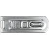 ABUS Hasp and Staple 100/80 - Device for Padlocks - for rebated Doors - ABUS Security Level 4 - Silver