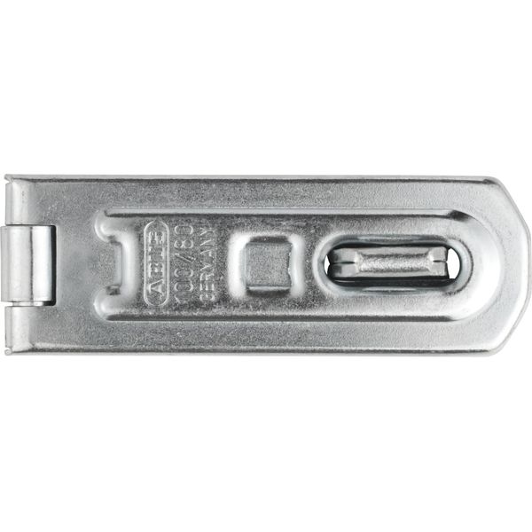 ABUS Hasp and Staple 100/80 - Device for Padlocks - for rebated Doors - ABUS Security Level 4 - Silver