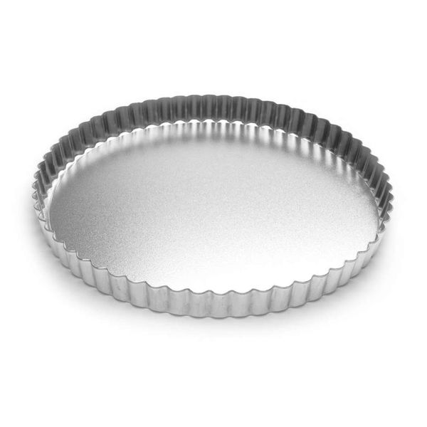 Fox Run Round Tartlet/Quiche Pan with Removable Bottom, Tin-Plated Steel, 9.5-Inch