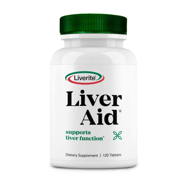 Liverite Liver Aid 120 Tablets, Liver Support, Liver Cleanse, Liver Care, Liver Function, Energy.