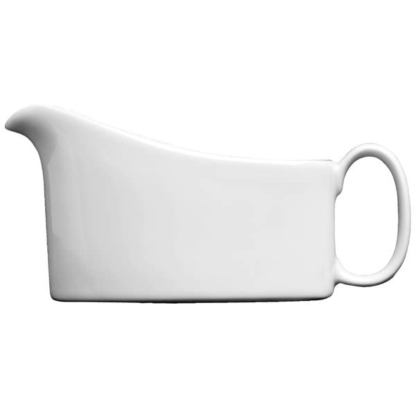 Genware Royal Sauce Boats 7oz / 200ml - Pack of 6 | White Gravy Boat, Porcelain Gravy Boat | Porcelain Sauce Boat, Porcelain Sauce Boat | Commercial Quality Tableware by Royal