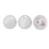sourcing map Plastic Bathroom Water Heater Temperature Control Knob Switch Head x 3