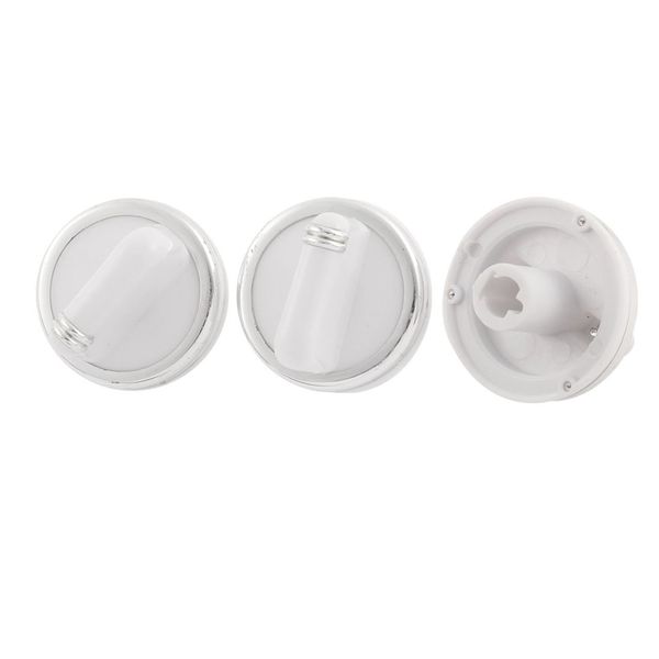 sourcing map Plastic Bathroom Water Heater Temperature Control Knob Switch Head x 3
