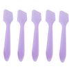 100pcs Plastic Spatulas Cosmetic Scoop Stick Spatula Applicator Tool for Mixing and DIY Mask Facial Cream Makeup Skin Care Products 3.2" Reusable (Purple)