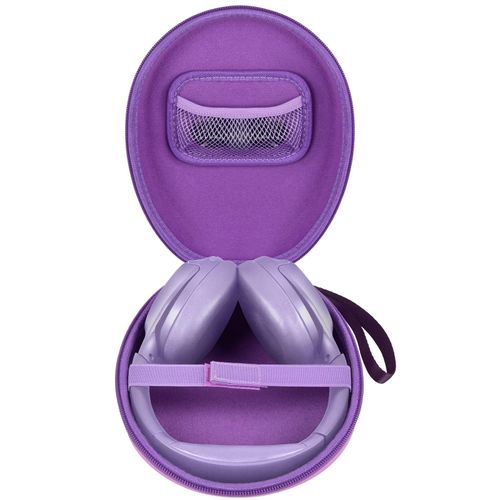 Comecase Universal Headphone Case Comepatible with JBL/for Beats/for Sony/for Bose/for Apple AirPods Max Over Ear Headphone and More, Travel Carrying Box for Bluetooth Wireless Headset -Purple