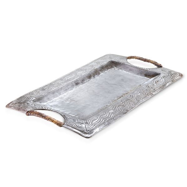 Swirl Pattern Haitian Steel Drum Decorative Tray