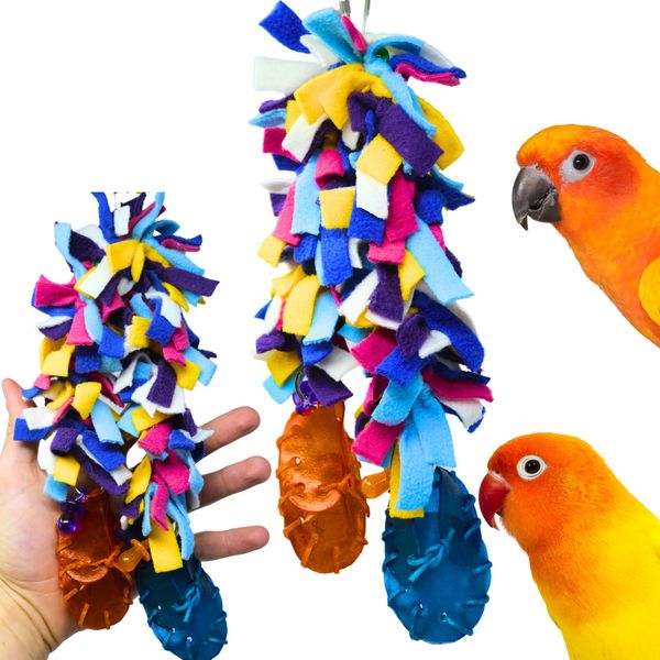 Bonka Bird Toys 2662 Fluffy Pants Snuggle Chew Preen Shred Parrot Cage Toy, Cockatiel, Parakeet, Ringnecks, and Similar Breeds