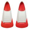 Flow Premium Rubber Short Blade Fins for Swim and Lap Training - Youth Sizes for Kids, Young Men, and Women (XXXS 12-1 (Red))