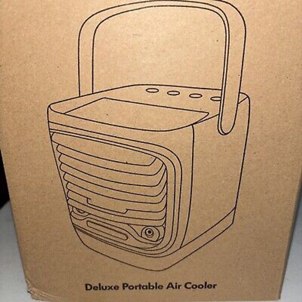 Chillwell 2.0 Compact Evaporative Air Cooler w Humidifier Deluxe USB RECHARGABLE