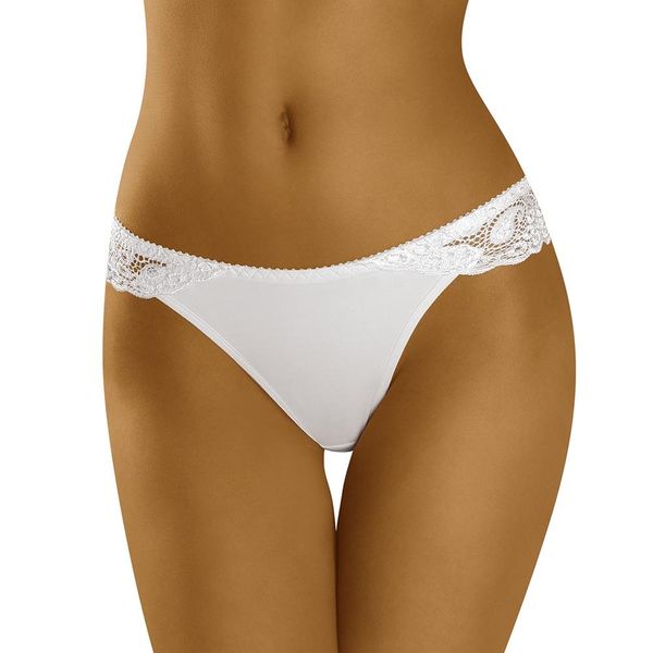 Wolbar Zauberhafter Damen String Mit Rüsche WB28, Weiß,L