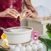 3PCS Egg Shell Opener CHUNLINLAODA- Easy Egg Cracker Egg Opener Tool Egg Cracker Tool Portable Egg Shell Remover Handheld Egg Cracking Tool Eggshell Separator Tool for Kitchen Gadgets (1 Set)