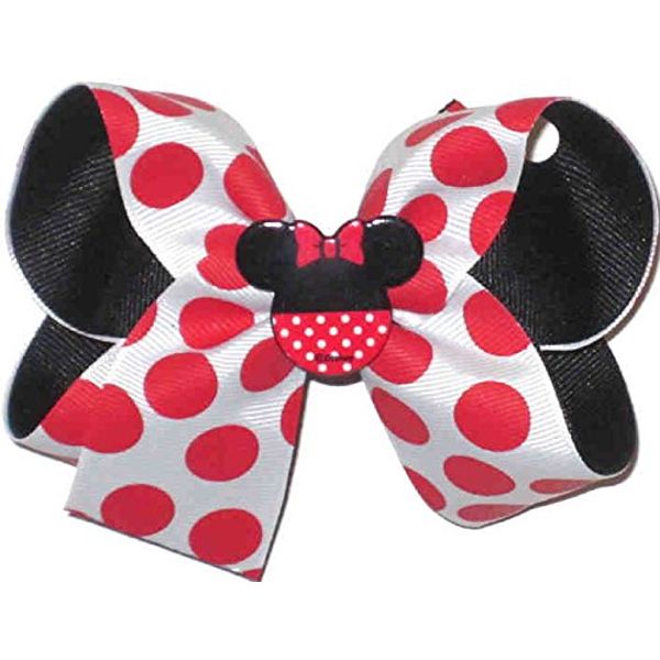 DS-259M Medium White with Red Dots over Black with Minnie Miniature