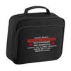 Flox Creative Black Lunch Cooler Bag Fully Personalised Emergency Bag