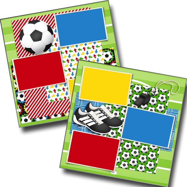 Soccer Gear - Premade Scrapbook Pages - EZ Layout 4920