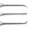 3 Pcs Warwick James Tooth Elevators Right, Left & Straight Extraction Instruments
