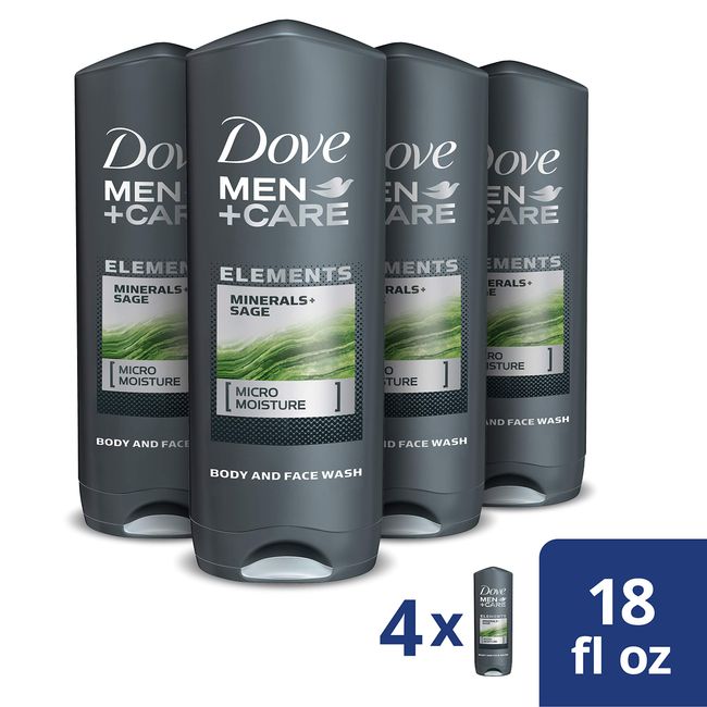 DOVE MEN + CARE Plant-Powered Natural Essential Oil Bar Soap Exfoliating  Charcoal + Clove Oil to Clean and Hydrate Mens Skin 4 count 4-in-1 Bar Soap