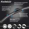 Feildoo 2PC Clear Advantage Wiper Blade Size 26 and 18 Front Left and Right US