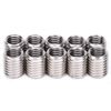 Thread Inserts, 10 PCS M8 to M10 Thread Adapter Insert Nut Thread Repair Sleeve Threaded Bushing Screw Reducing Conversion Tool, for Furniture Projects Automotive Electrical