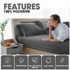 Super Soft King Size Fitted Sheets, Luxury Polyester 25 CM Deep Fitted Sheet, Easy Care & Warm Elasticated Corner Microfibre Bed Sheets, Charcoal