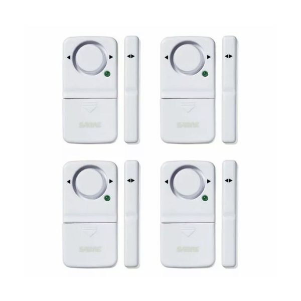 SABRE HS-DWA4  Wireless Home Security Door Window Burglar Alarm w 120 dB Siren