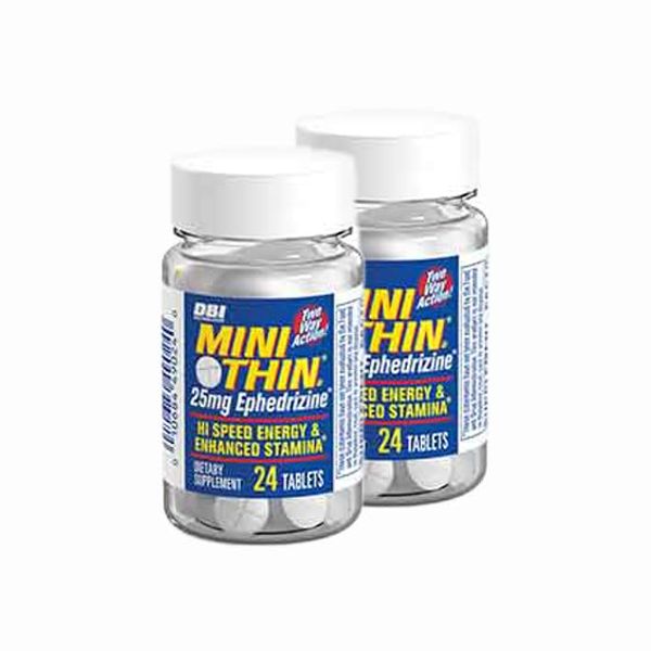 MiniThin - Two-Way 25mg Ephedrizine 24ct Bottles - 2-Pack